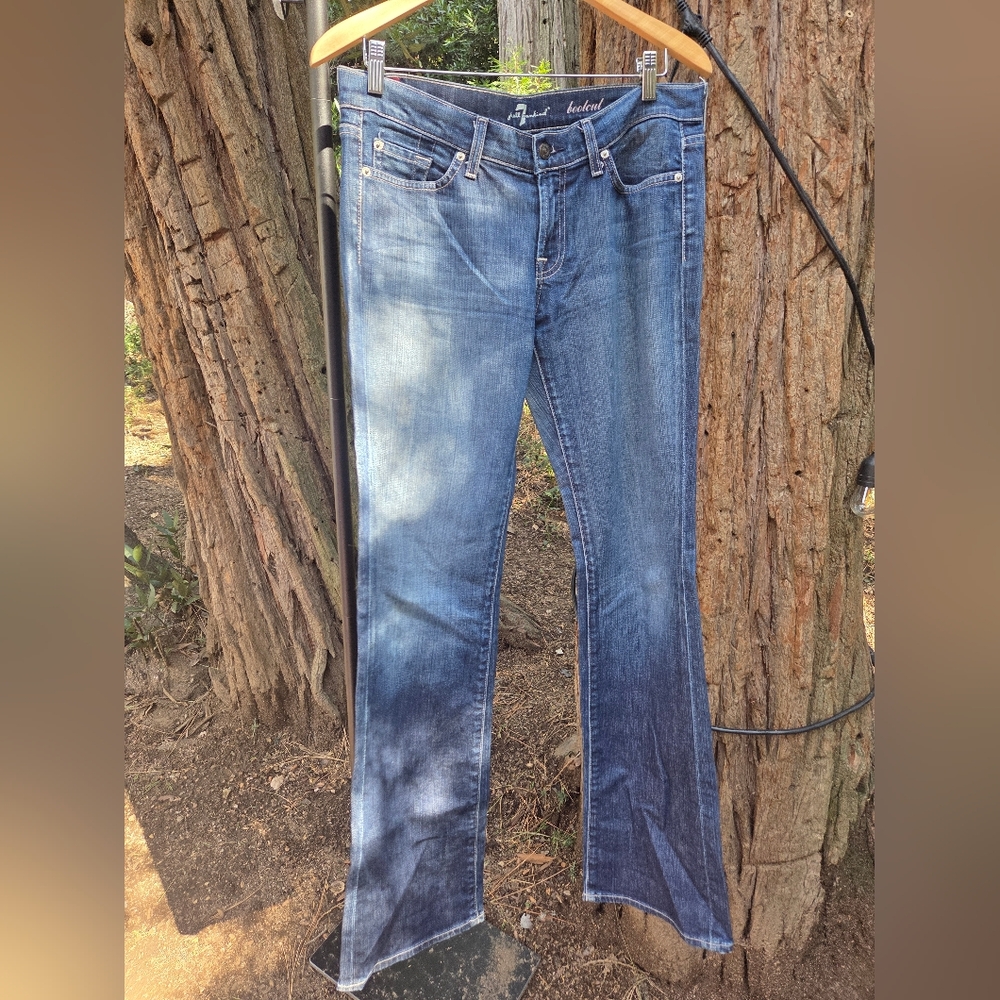 7 For All Mankind Classic‎ Blue Boot Cut Women's Jeans Size 30